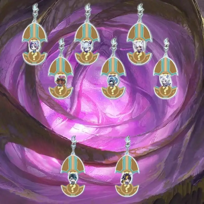 

Брелок Spirit Blossom, глухая коробка, одна упаковка, Yone Riven Teemo Sett Vayne Aphelios, оригинальная оригинальная упаковка, новинка