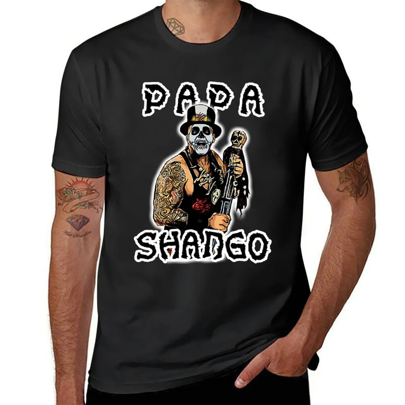 Papa Shango T-Shirt blanks Short sleeve tee plain t shirts for men graphic