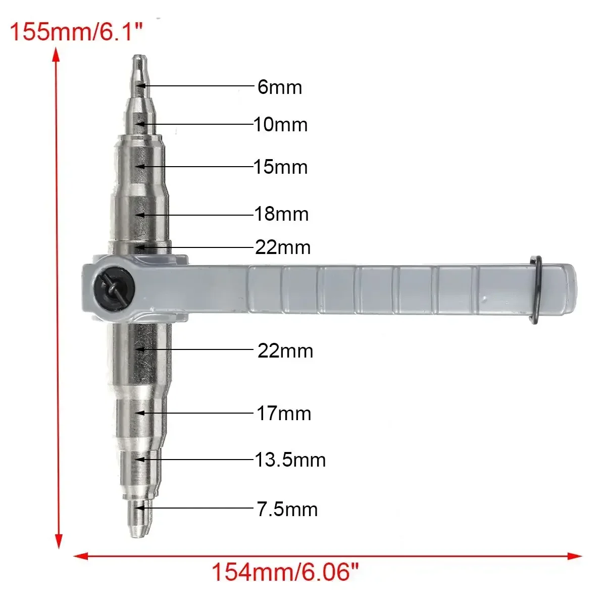 Extenseur de tube manuel en cuivre, pour climatiseur, outil de réparation, outil indispensable