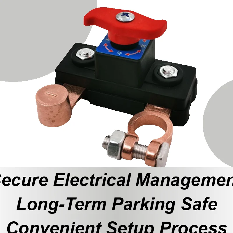 

Battery Disconnect Control 12V 24V Car Battery Quick Disconnect Control Anti-Leakage Safety Equipment For Parking Traveling
