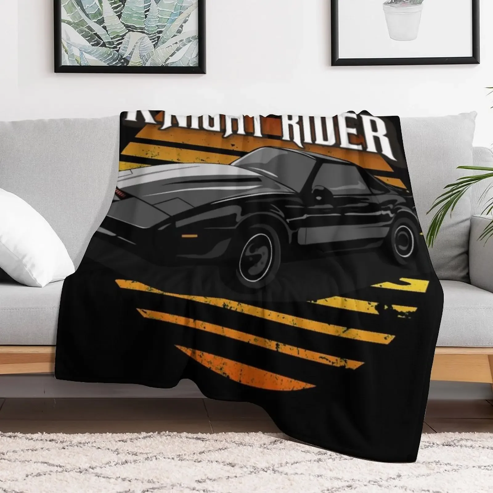 Knight Rider KITT Throw Blanket Travel valentine gift ideas Personalized Gift Blankets