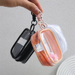 Color Clear Zipper Storage Bag Cartoon Doll Children Toy Mystery Box Organizer Earphones Chargers Pouch Gift Bags Dustproof Case
