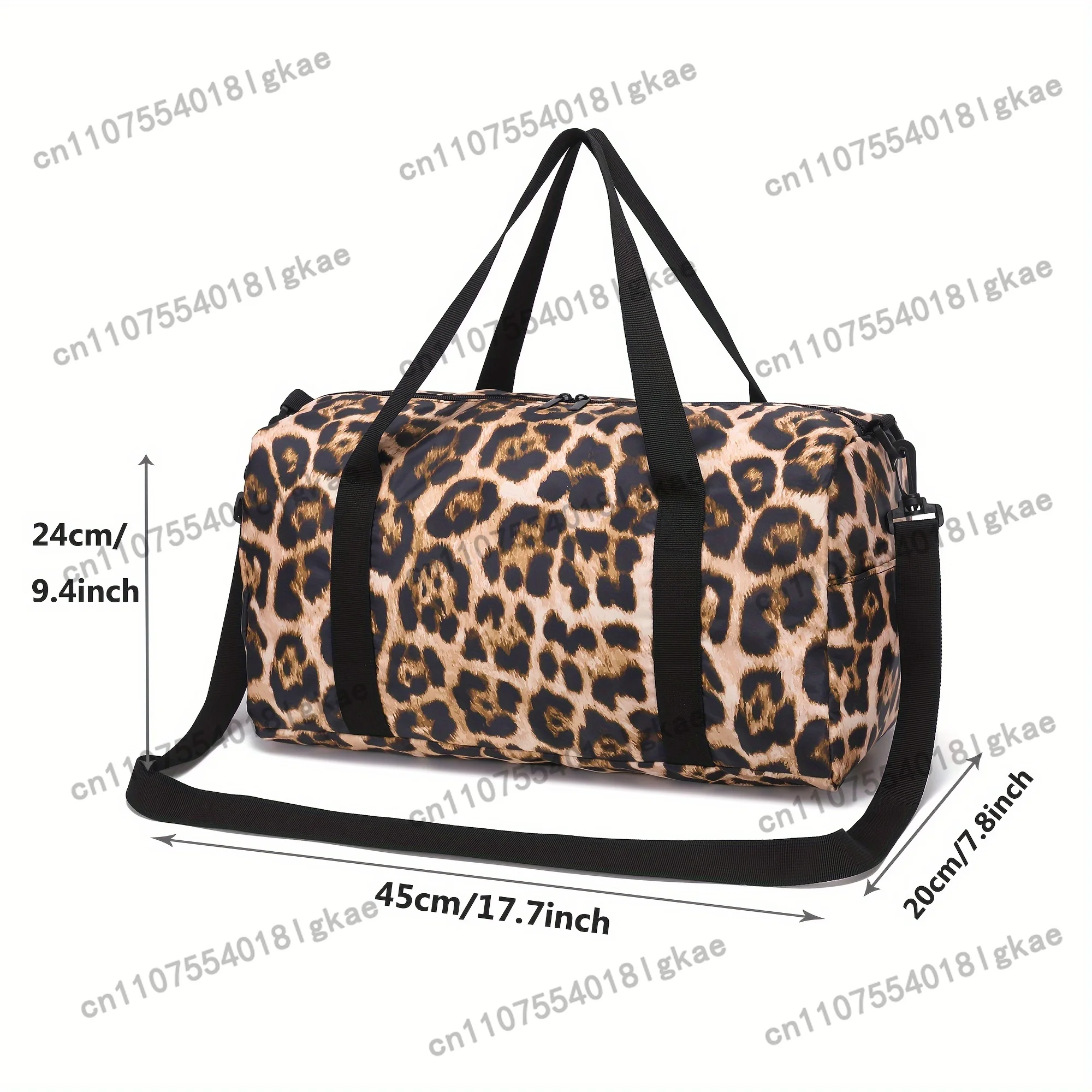 Leopard Print Pattern Women'S Travel Bag, Outdoor Sports Leisure Yoga Bag, Luggage Storage Bag for Outings.