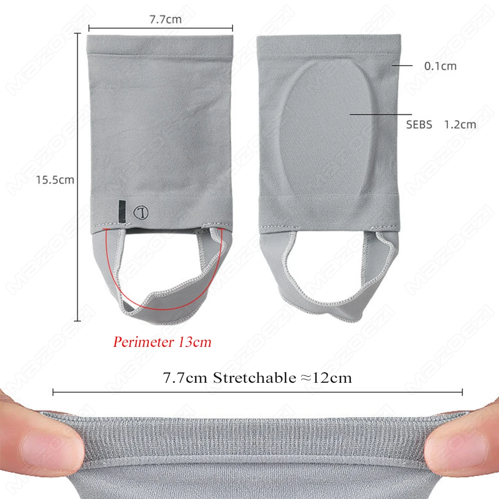 High Arch Cushions Sleeves Arch Pads Support Insoles for Flat Foot Correct Plantar Fasciitis Pain Relief Orthopedic Foot Insoles