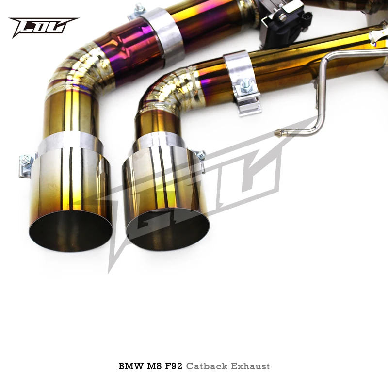 BK Valvetronic Exhaust Muffler for M8 F91/F92/F93 4.4T 2019-2023 Titanium Alloy Catback Auto Exhaust Part