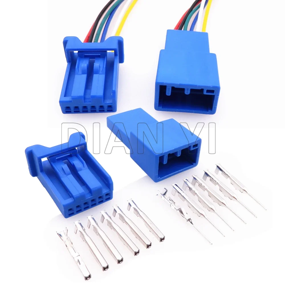 

1 Set 6 Way Car Small Current Unselaled Connectors 12C69 AC Assembly Auto Male Female Wiring Harness Socket with Cables