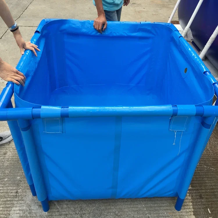 Wholesale 5000L Collapsible Round Tarpaulin Fish Farming Tank  Aquaculture Tank for Sale