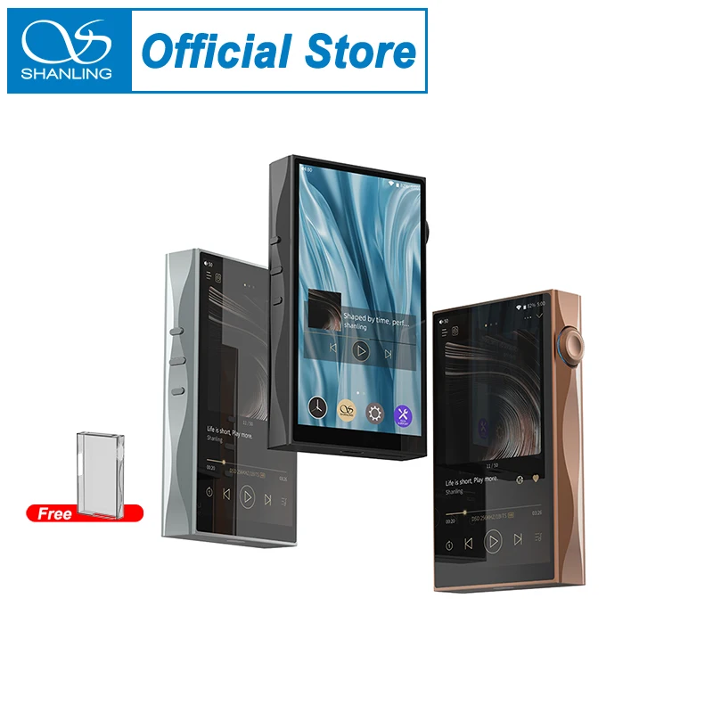SHANLING M3 Plus HiFi Portable Music Player USB DAC AMP Open Android 13 Hi-Res Audio MP3 DSD512 PCM768 Bluetooth LDAC WiFi