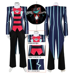 Anime Vox Hazbin Cosplay Costume Television Devil Uniform Hotel Cos Suit Halloween Carnival Role Play Party Scary Outfit Set