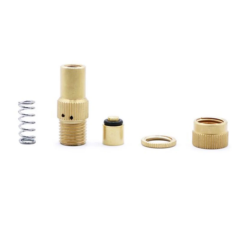 Universal Offroad Brass Tire Deflators Kit Automatic Tyre Tire Pressure Relief Valve Deflators Bleeder Valve Replacement Parts