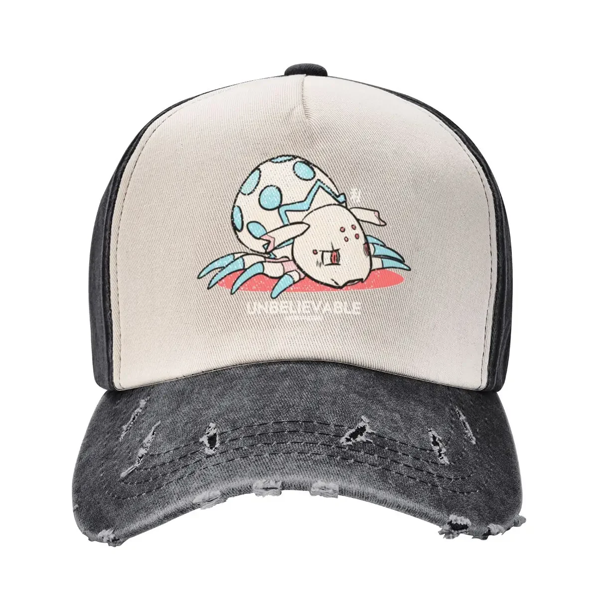 Kumo desu ga nani ka So I'm a spider so what ? Unbelievable kawaii kumoko in little fat spider form distressed vint Baseball Cap