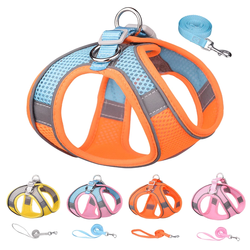 

Puppy leash Pet supplies accessories collar harness clothes collar harness dog harness nylon personalized cute separable safe