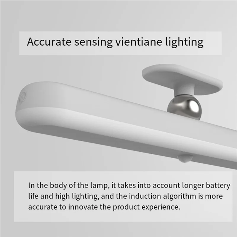 CKFAM-luzes de espelho de vaidade LED sem fio, bastão recarregável na barra de luz de maquiagem para banheiro com temperatura de 3 cores, luz de vaidade