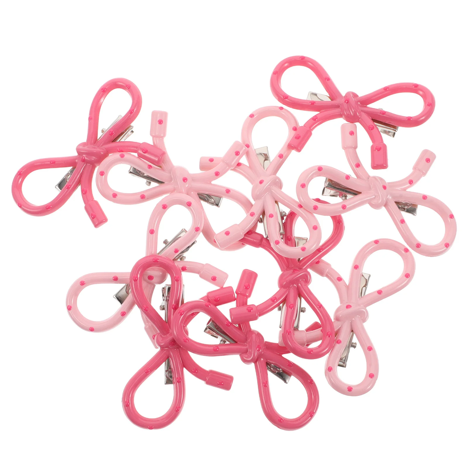 10 قطعة مقاطع الشعر القوس البولكا نقطة لطيف Kawaii اكسسوارات للفتيات النساء الخريف الشتاء أنيق تنوعا استخدام الشعر #6