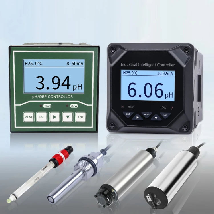 Online Industrial Automatic Digital ORP pH Tester Measure Medidor Control Monitors Analyzer Controller pH Meter