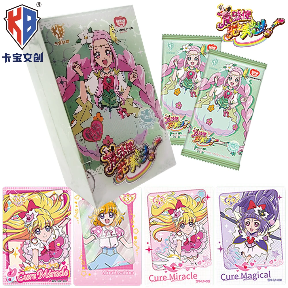 Genuine Kabao Maho Girls Precure Collection Card Magic Transformation Battle Friendship Theme Anime HD Character Card Table Toy