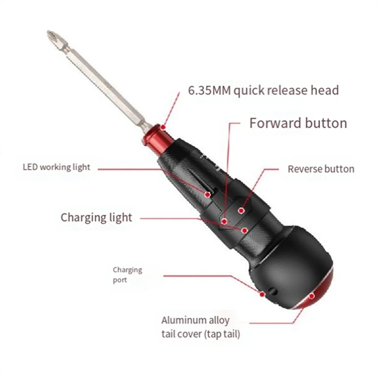 Electric Screwdriver Mini Electric Batch Quick Change Batch Head Small Electric Screwdriver