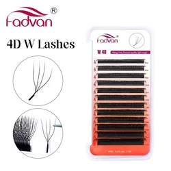 Fadvan 4D W Vorm Wimper Extension 4D Premade Volume Fans W Stijl Valse Wimpers Natuurlijke Make-Up Tools