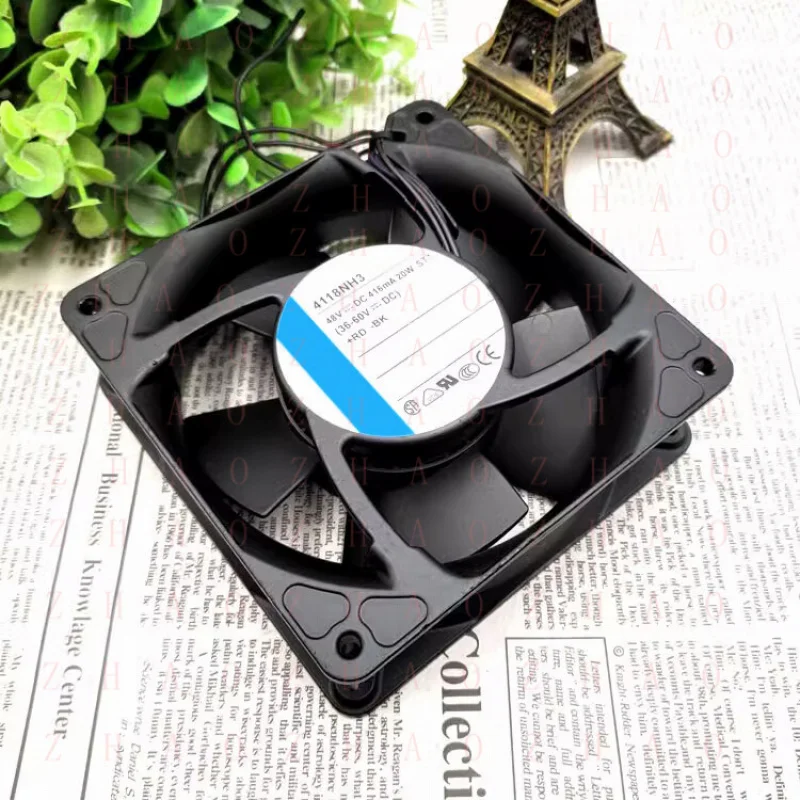 

L+ for EBMPAP Silent Cooling Fan 48V 4118NH3/NH4/NH5/NH6 120X120X38MM Axial flow fan