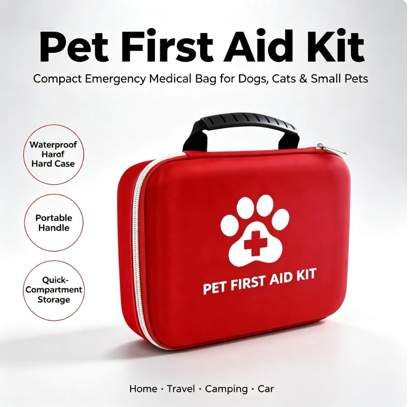 ZHAYA  Premium Pet First Aid Kit Emergency Medical Supplies for Dogs Cat Home & Travel Safety Use Waterproof Emergency Kit