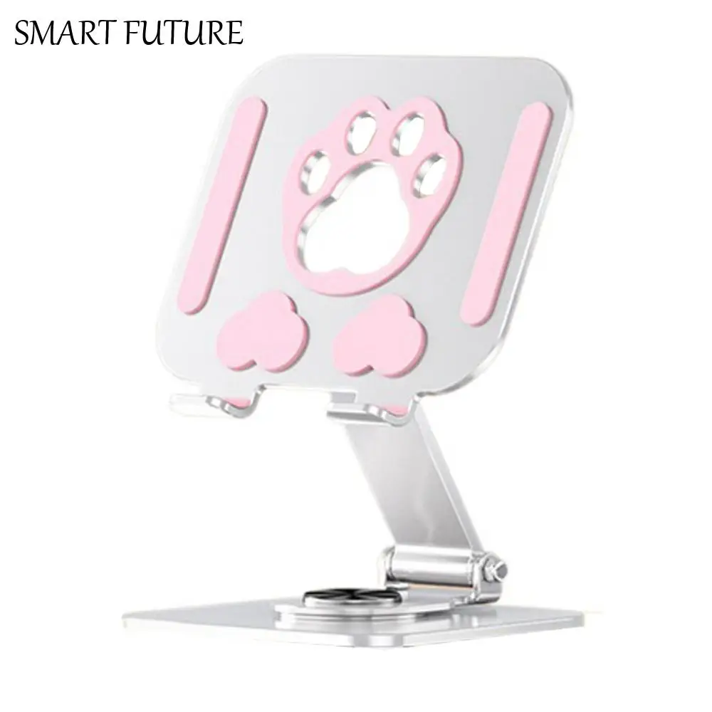 

Вращающаяся подставка для планшета «кошачья лапа», регулируемая на 360° ° Вращающийся держатель для планшета, противоскользящий, многоугольный, универсальный кронштейн для планшета и телефона