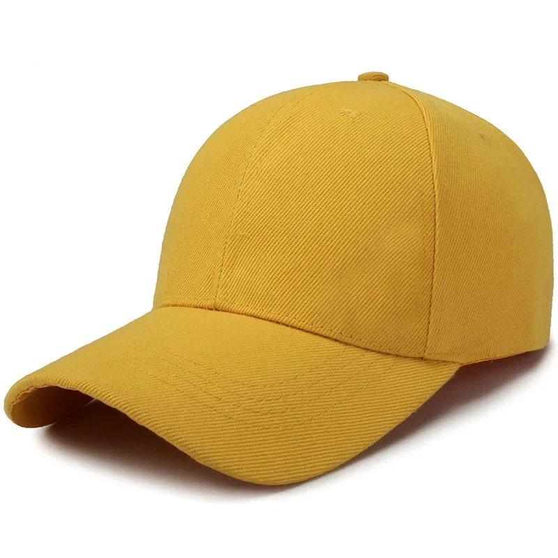 Boné de beisebol monocromático unissex, snapback, ajustado, casual, Hip Hop, pai, homens, mulheres, bonés