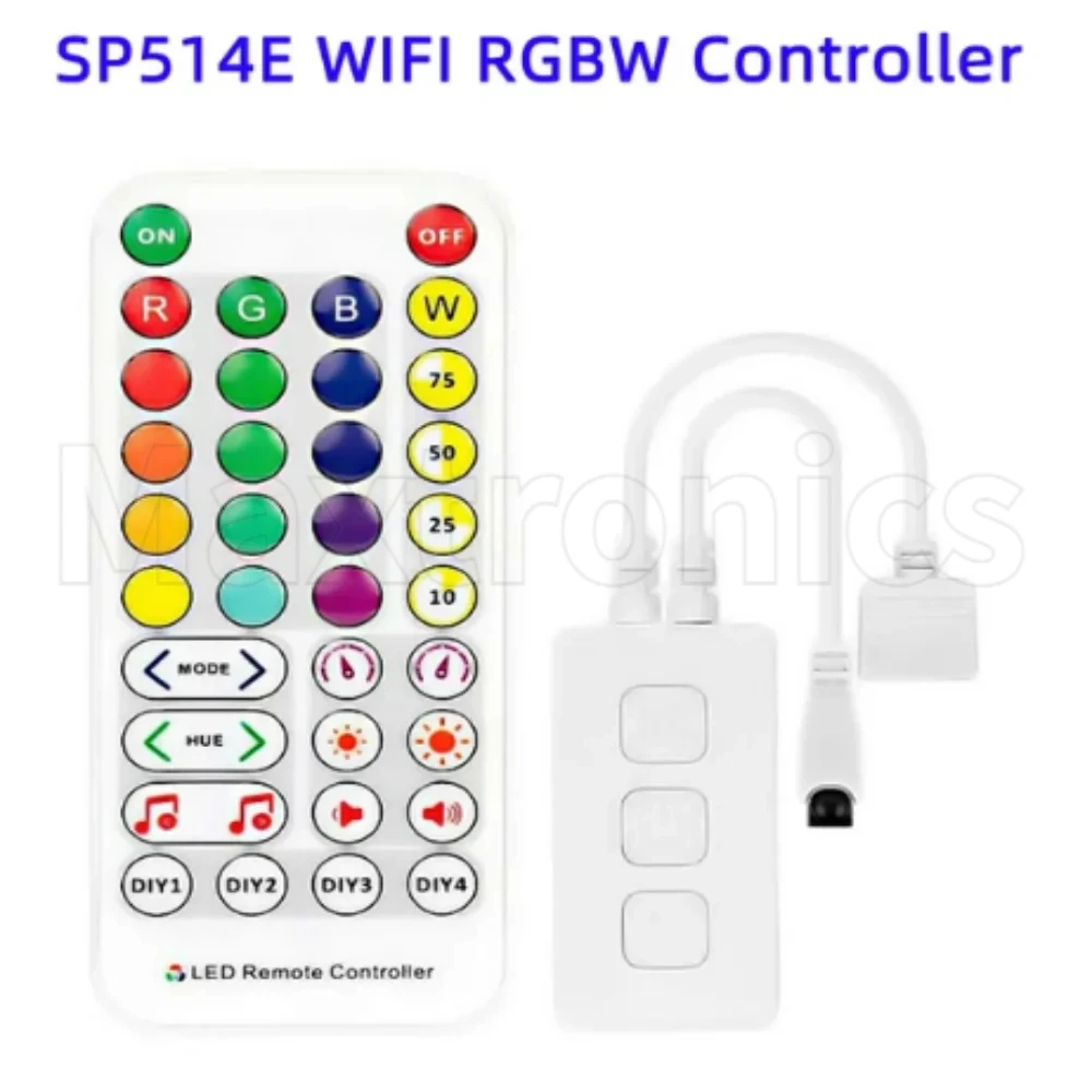 DC5-24V SP513E SP514E RGB RGBW تحكم واي فاي APP الذكية وحدة تحكم بالموسيقى الأشعة تحت الحمراء التحكم عن بعد 38 مفتاح باهتة مصباح ليد قطاع