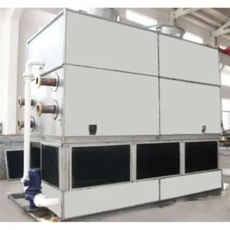Manufacturers supply evaporative condensers Large closed cooling tower Injection molding machine air compressor
