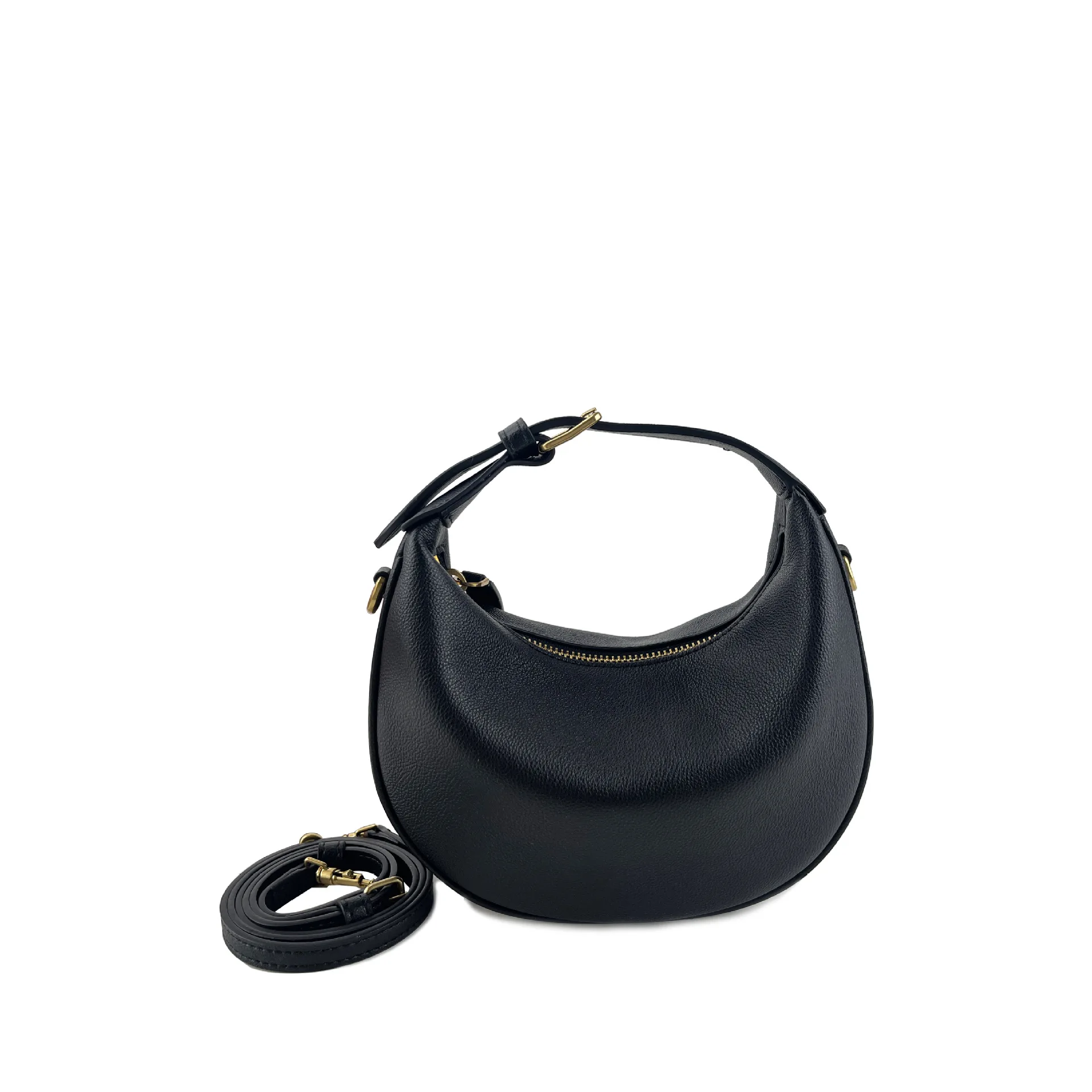 

2025 Light Luxury French Handbag High-end Commuting Hand-held and Crossbody Half-moon Bag