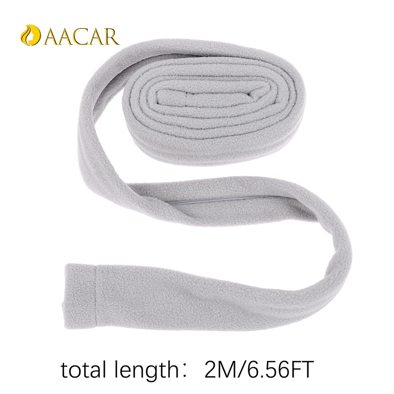 1PC 200cm Reusable Soft Comfortable Reversable CPAP Tube Cover Hose Wrap Tubing Cover Zipper Hose Hook Loop Breathable