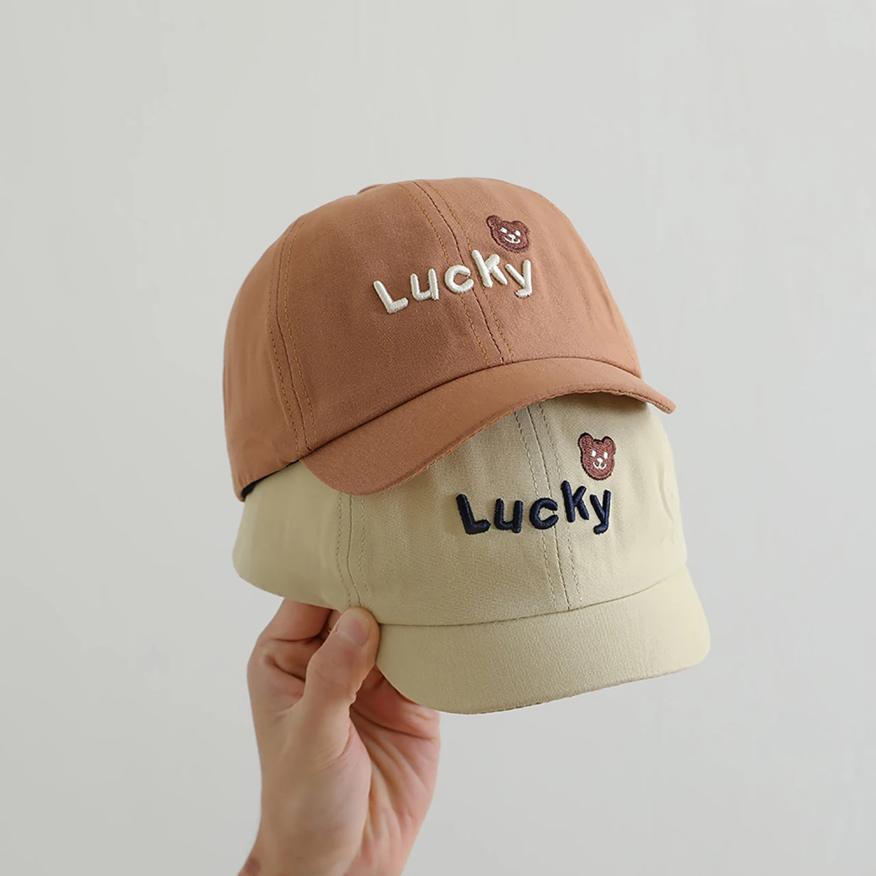 

Lucky Bear Baby Duck Tongue Hat Модная детская кепка с утконосом Детские бейсболки с короткими полями От 2 до 6 лет Солнцезащитные козырьки для мальчиков и девочек