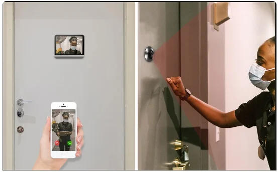 Tuya mini peephole camera product view 1