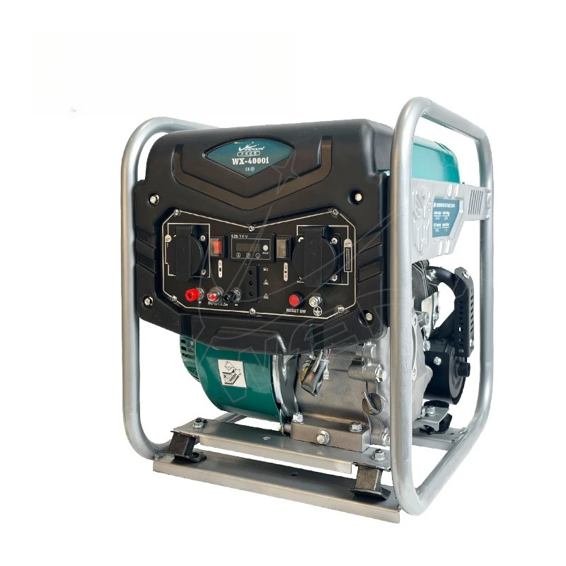 Generator 220 volt household 5000w portable open frame variable frequency generator set