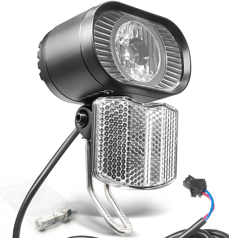 

Ультраяркие фары для электровелосипедов WUXING QD522 (50 люмен) - совместимы с электровелосипедами и самокатами 24В/36В/48В/52В/60В - LED