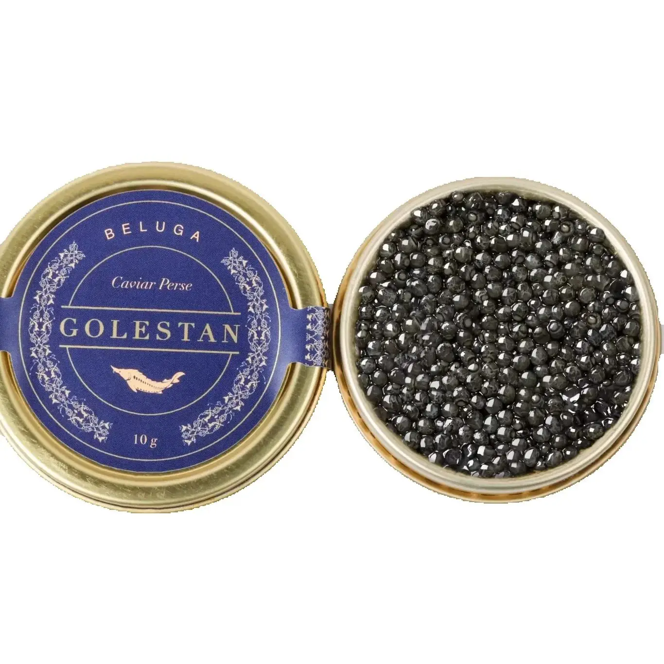 Custom Adhesive Label｜Gold Foil Logo Sticker｜Waterproof Caviar Jar & Tin Lid Seal｜Hot Stamping Packaging Labels