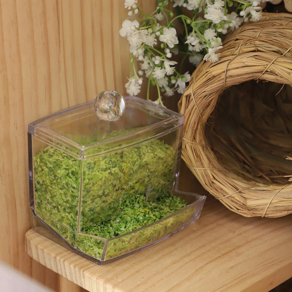 

Automatic Feeder Transparent Acrylic Pet Holder Chicken Grains Case Food Container Rutin Bird Feeder Poultry Parrot Pigeon
