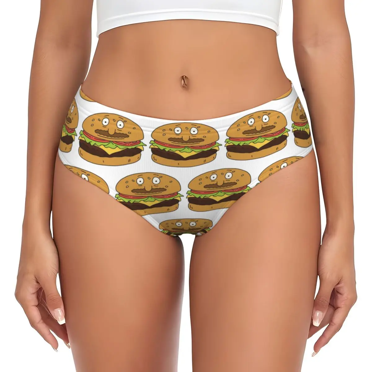 

Трусики Bob As A Burger на заказ, женские удобные трусы, нижнее белье, дышащие женские трусы