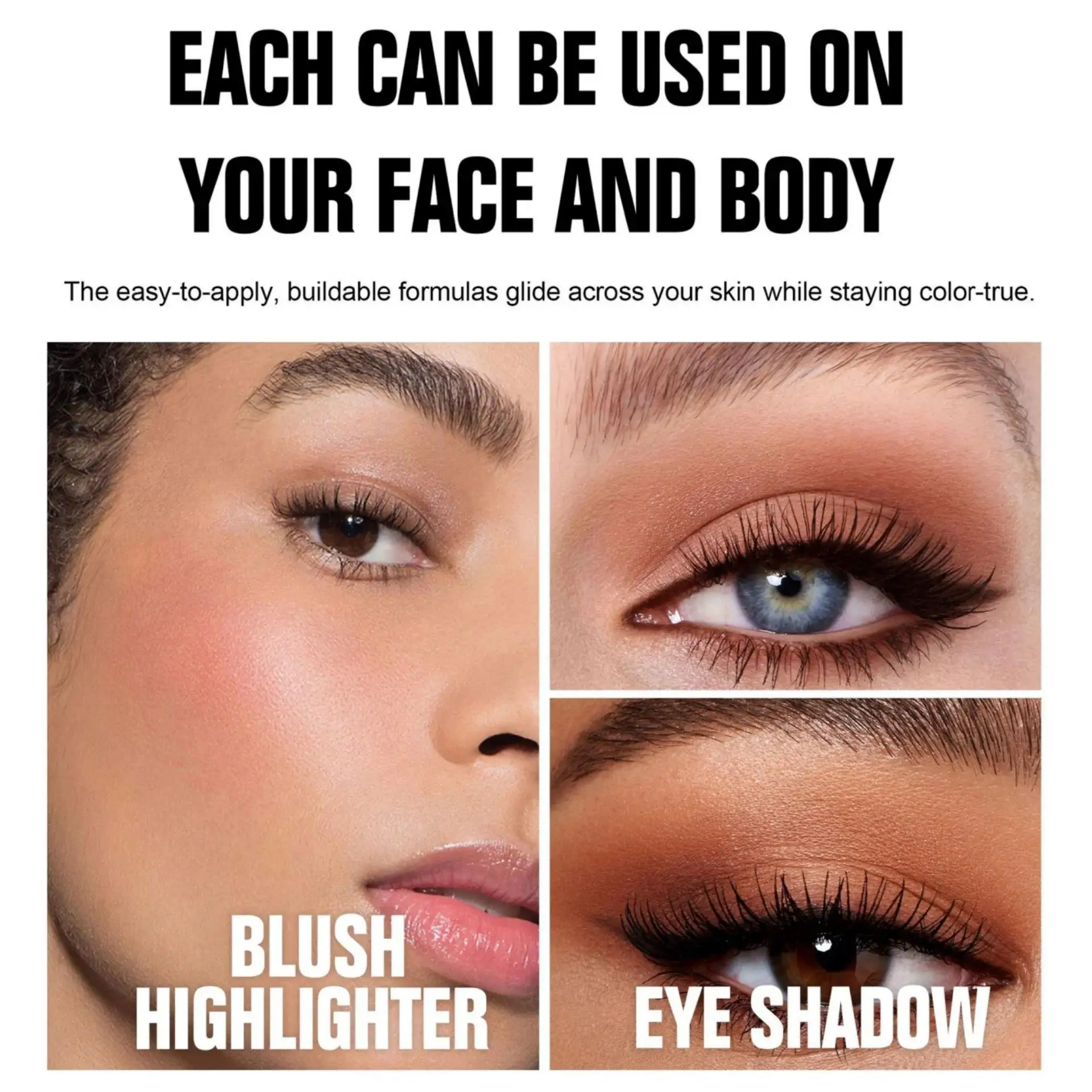 Langdurige Wang Rouge Drie kleuren Blush Palette Natuurlijke Matte Roze Markeerstift Make-up Schoonheid Cosmetisch