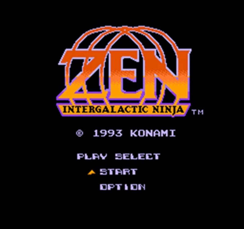 Zen Intergalactic Ninja 60 Pins English Version Game Cartridge for 8 Bit 60pin Game Console