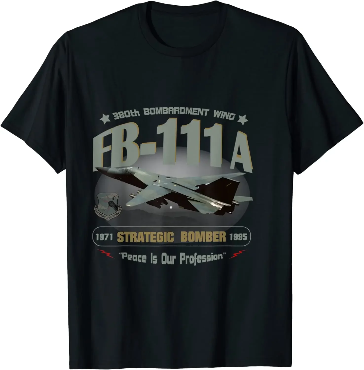 

FB-111A 380th Bombardment Wing Men T-Shirt Short Sleeve Casual 100% Cotton O-Neck Summer Shirt
