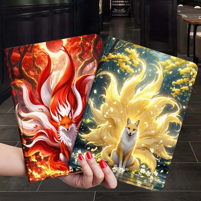 

Cartoon Anime Fox Tablet Case For Samsung Galaxy Tab S7 S8 S9 S10 FE Plus 12.4 13.1 Inch