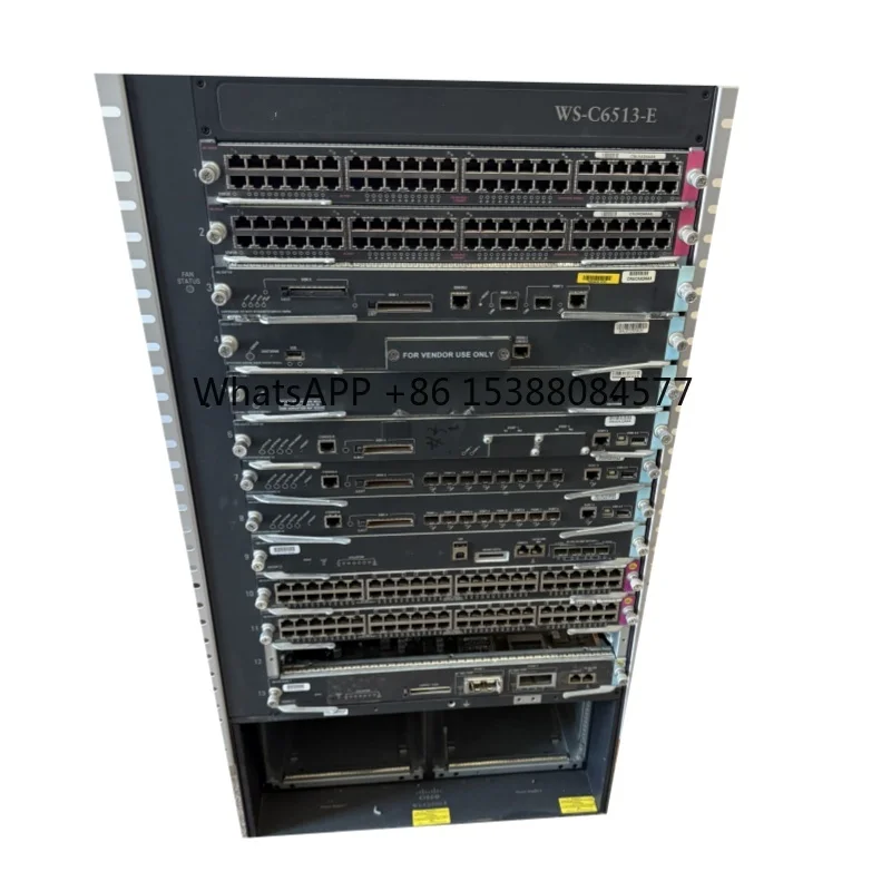 

WS-C6509-E 6500 Series Chassis Rack-mountable Core Switch WS-C6503/6504/6506/6509/6513-E/V-E