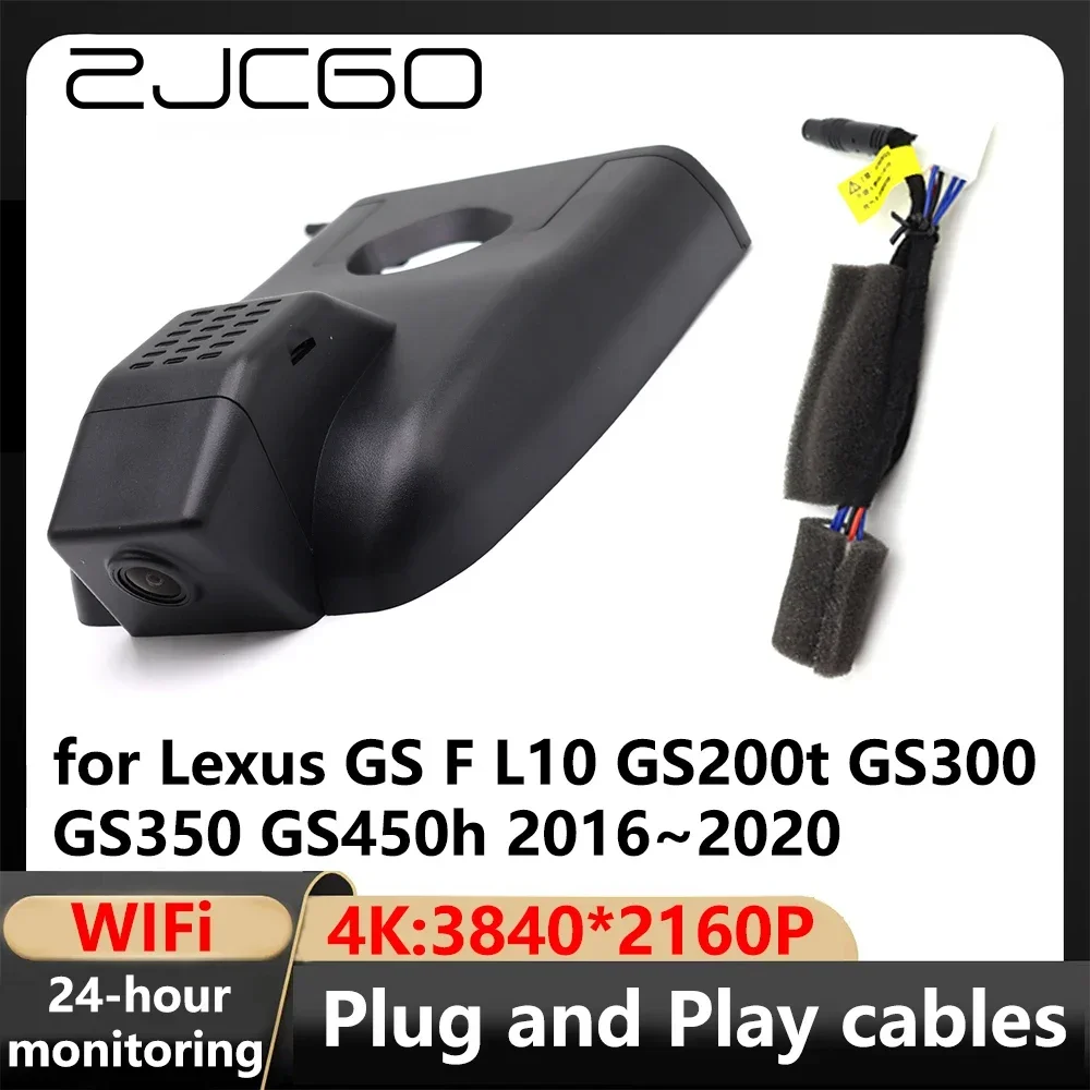 

ZJCGO 4K Wifi 3840*2160 Car Camera Dash Cam VIdeo Recorder for Lexus GS F L10 GS200t GS300 GS350 GS450h 2016~2020