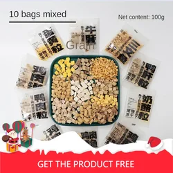 Pet freeze-dried snacks Chicken duck raw bone meat Dog Cat training rewards Mixed freeze-drying Pet Snacks Pet Accessories