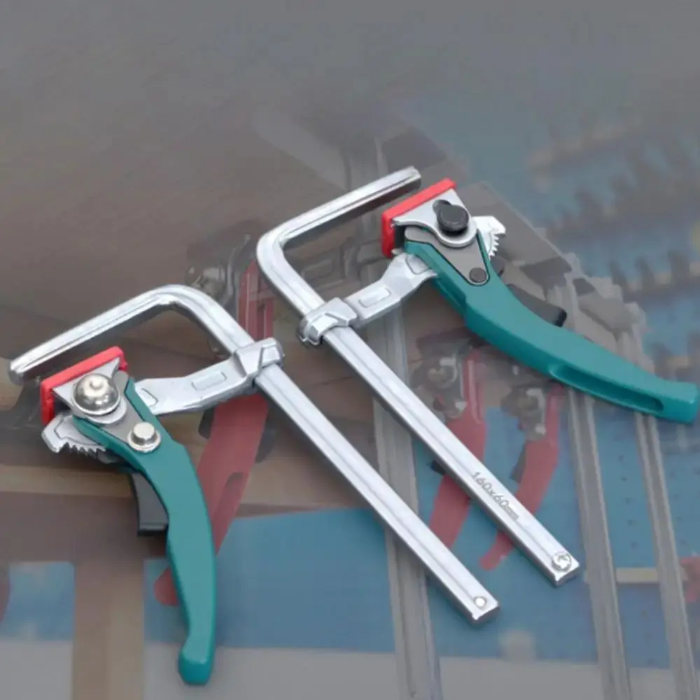 Aluminum Alloy Ratcheting Table Clamp Quick Ratchet Alloy Steel Bar Clamp 160mm Clamping Range Upgrade Version Rail Clamp