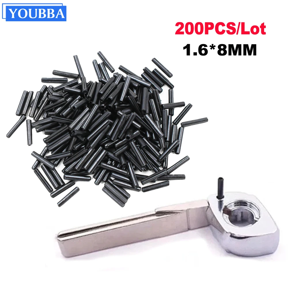 YOUBBA 100/200PCS 1.6MM Pin For KEYDIY VVDI Car Key Blade Fixing Bolt Remote Control Embryo Latch with Strong Iron