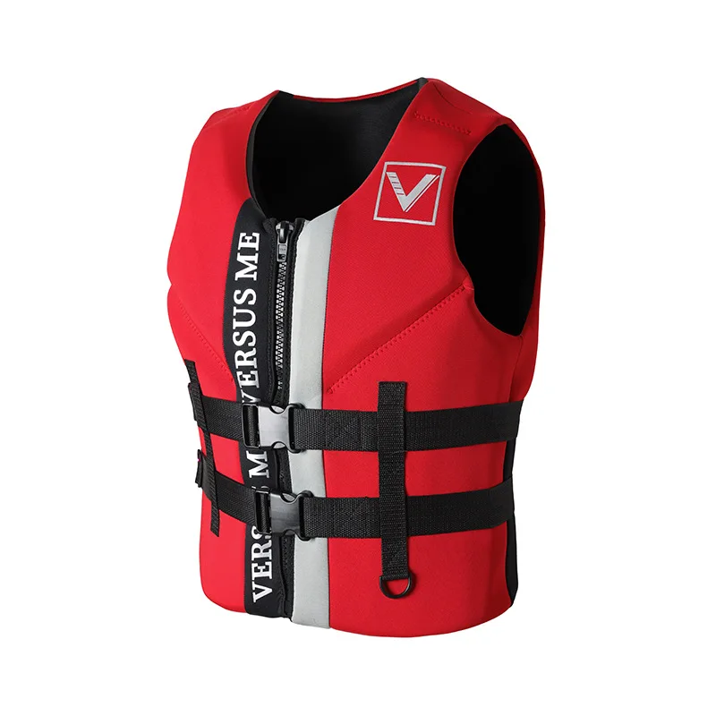 Life Jacket Vest Neoprene Watersports Safety Life Saving Vest for Outdoor Kayaking Boating Drifting Swimming Sailing Sporting