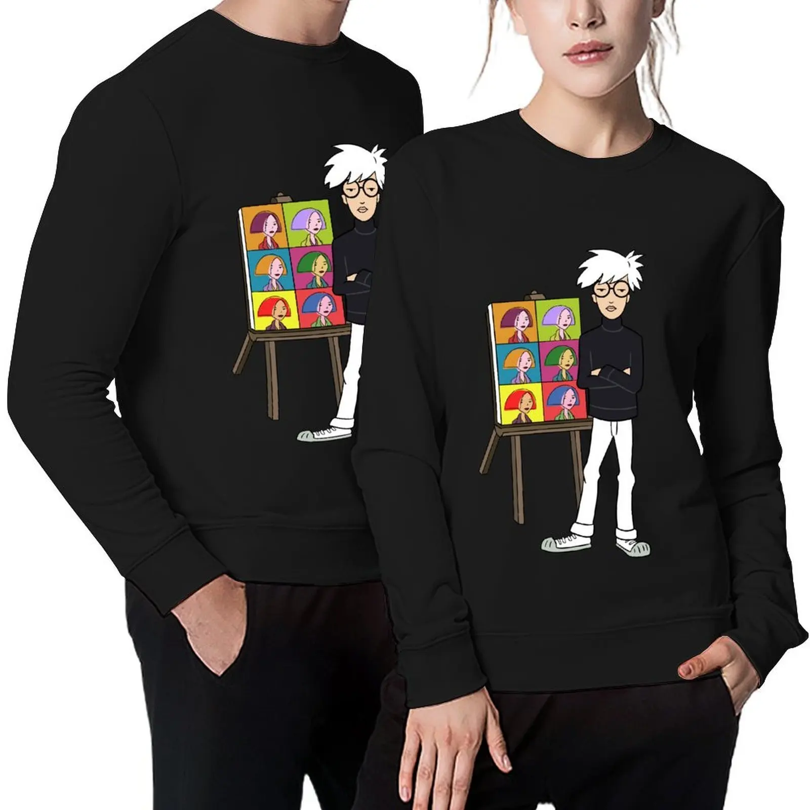 

Daria Warhol Pullover male clothes autumn new products clothes for men men's sweat-shirt set sweatshirt male