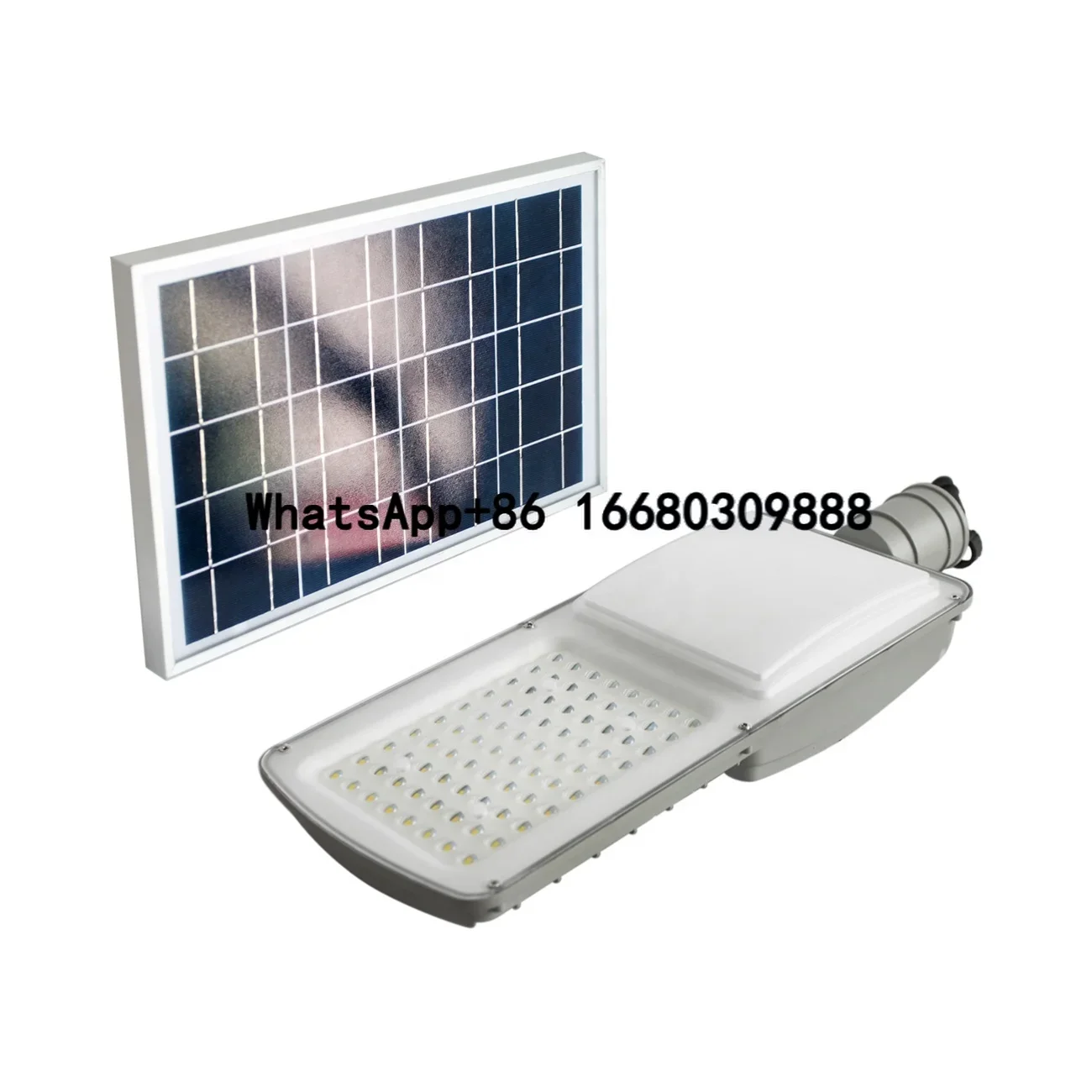 50W 60W 70W Outdoor Smart Solar Street Light Motion Sensor Light LED Die casting Aluminum Pole for Garden Park