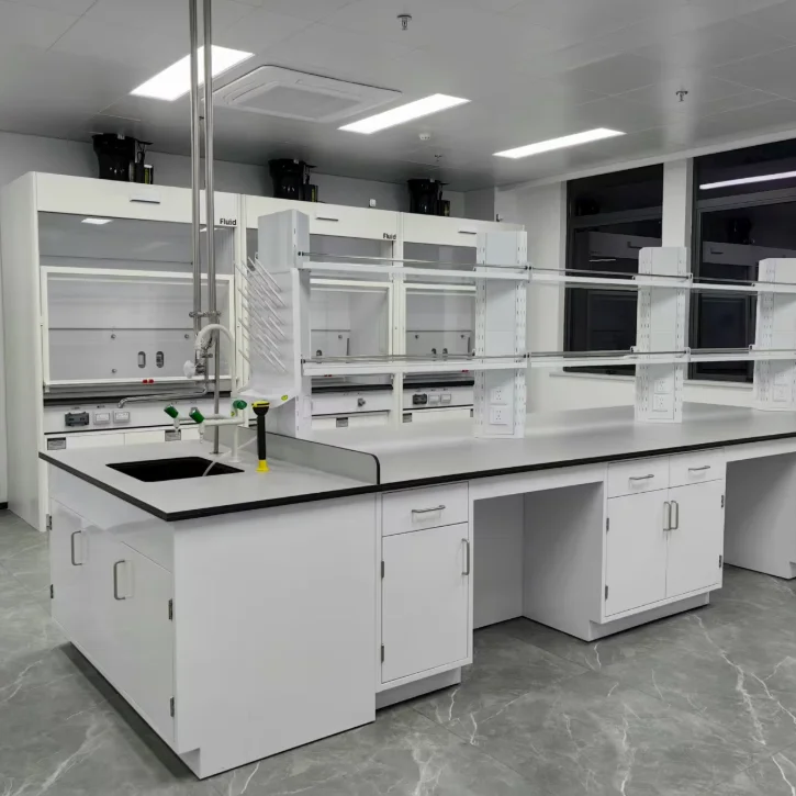 Modular Lab Furniture Workstation Customized Laboratory Furniture Testing Table Steel Lab Workbench with Accessories